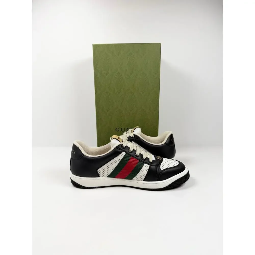 Size 8.5US - Gucci Screener Black White NEW